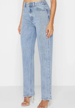 Rhinestone Mom Jeans