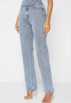 Rhinestone Mom Jeans