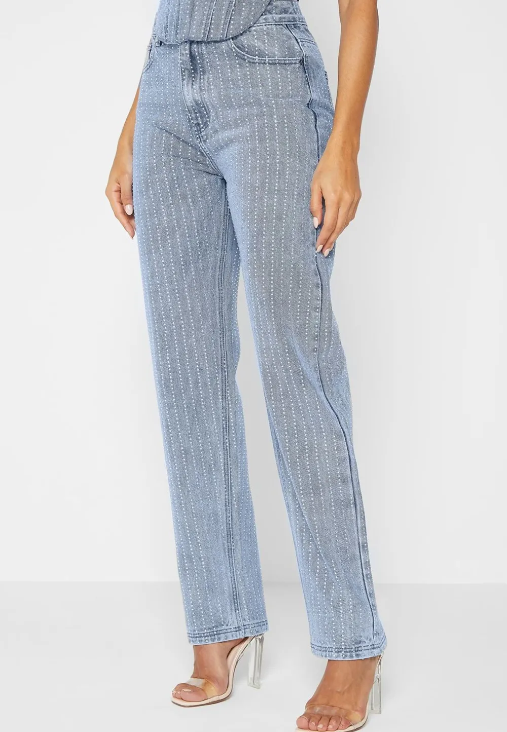 Rhinestone Mom Jeans