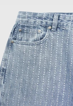 Rhinestone Mom Jeans