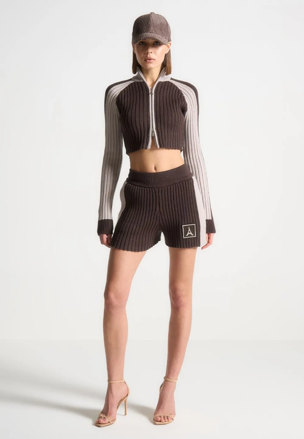 Rib Knit Track Jacket