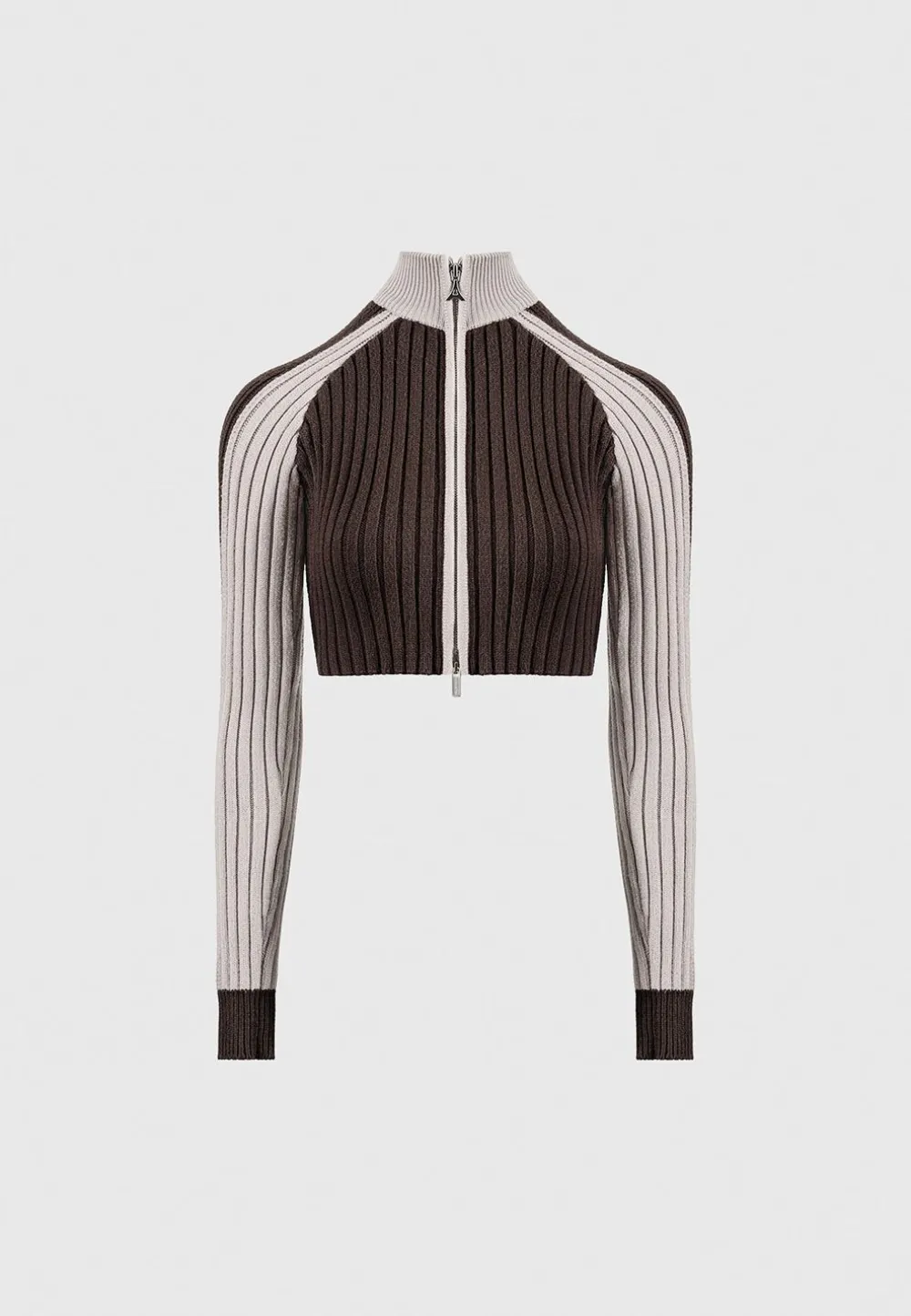 Rib Knit Track Jacket