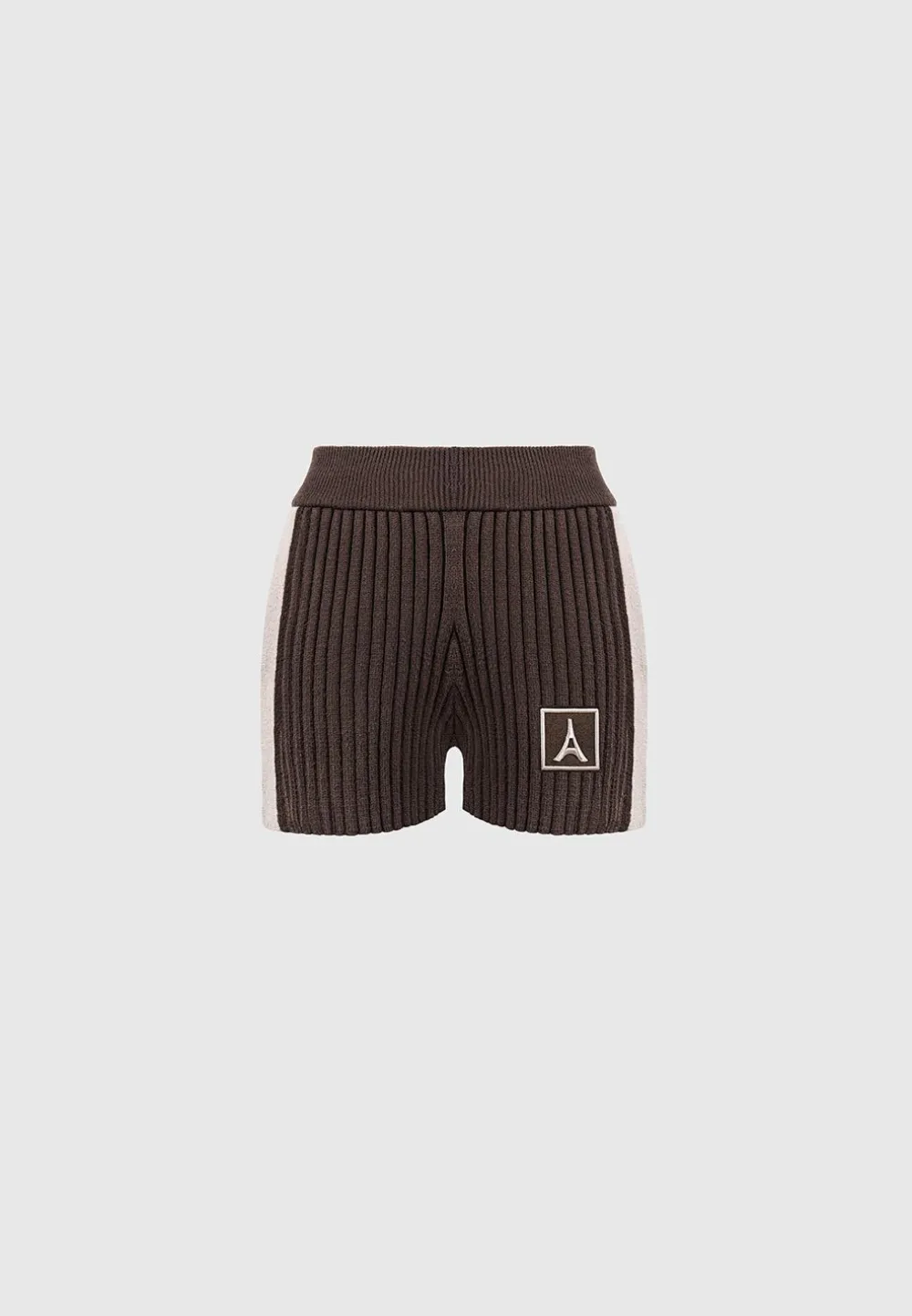 Rib Knit Track Shorts