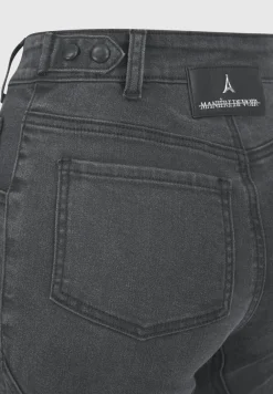 Ribbed Biker Skinny Jeans