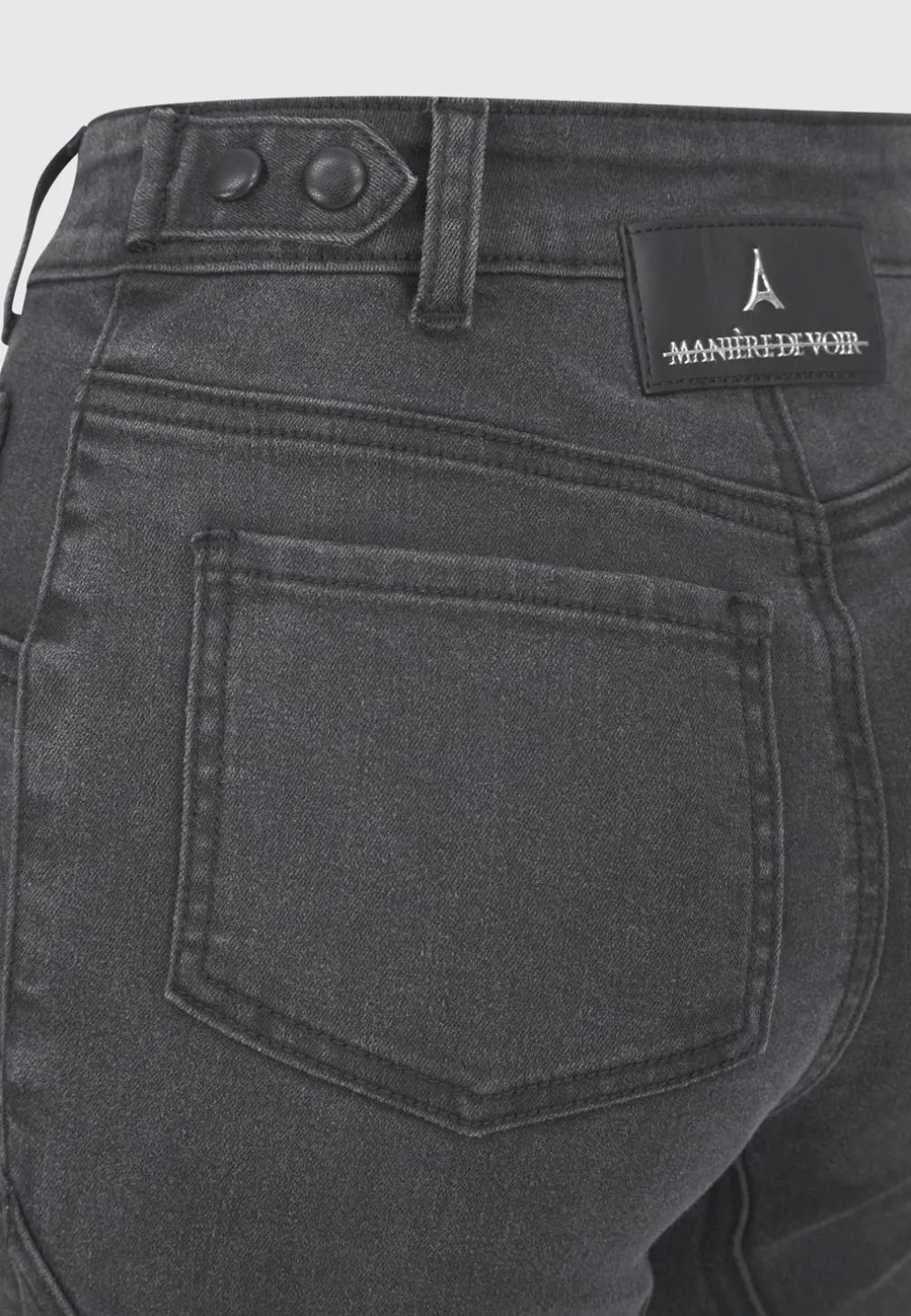 Ribbed Biker Skinny Jeans