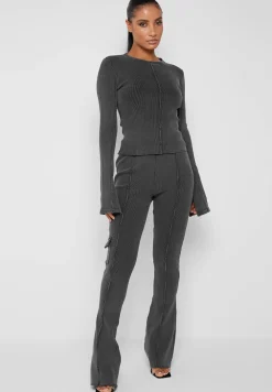 Ribbed Flared Leggings