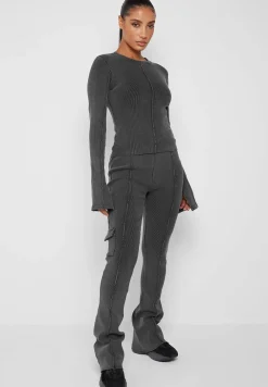 Ribbed Long Sleeve Top