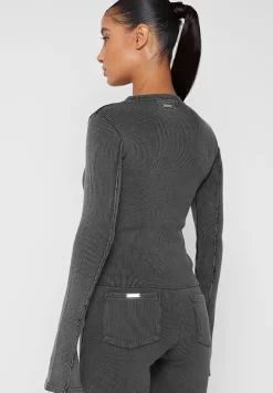 Ribbed Long Sleeve Top