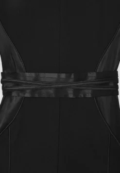 Satin Contour Flared Jumpsuit