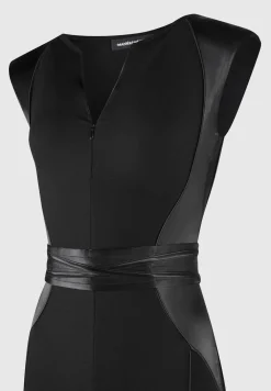 Satin Contour Flared Jumpsuit