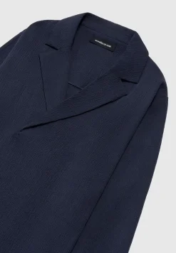 Seersucker Double Breasted Shirt