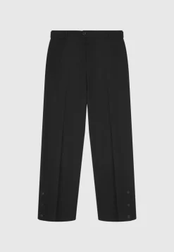 Straight Leg Buttoned Cuff Trousers