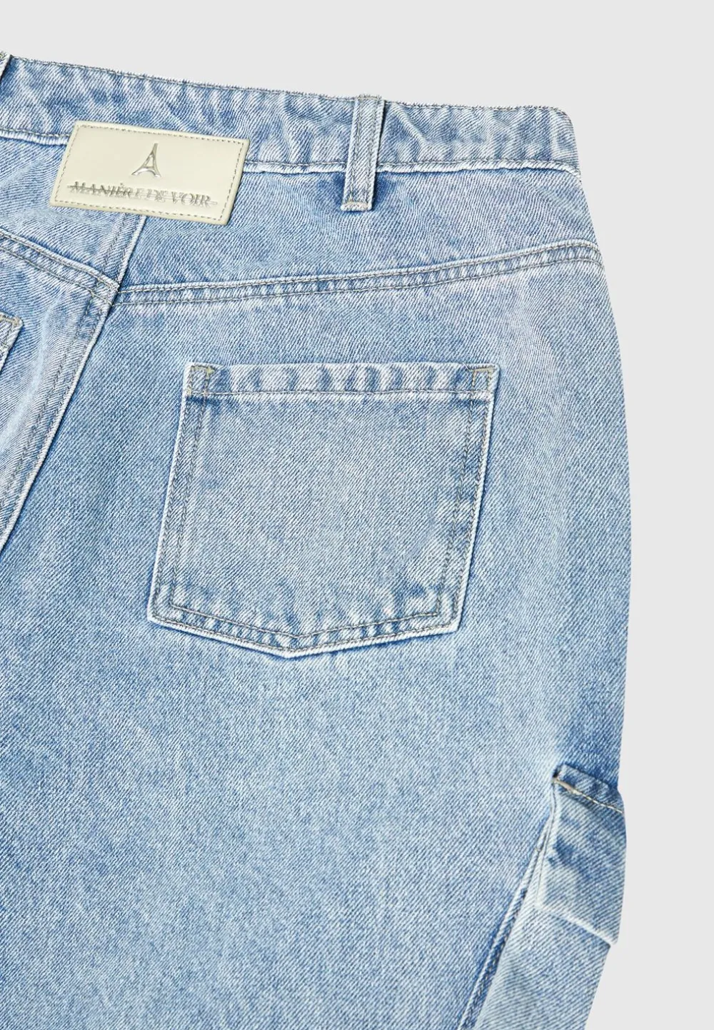 Strap Detail Cargo Jeans