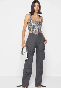 Structured Handbag Chrome