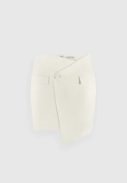 Tailored Asymmetric Mini Skirt