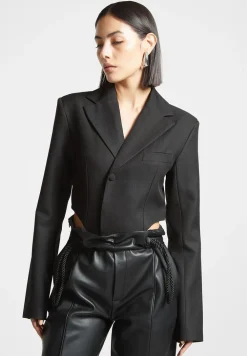 Tailored High Leg Blazer Bodysuit