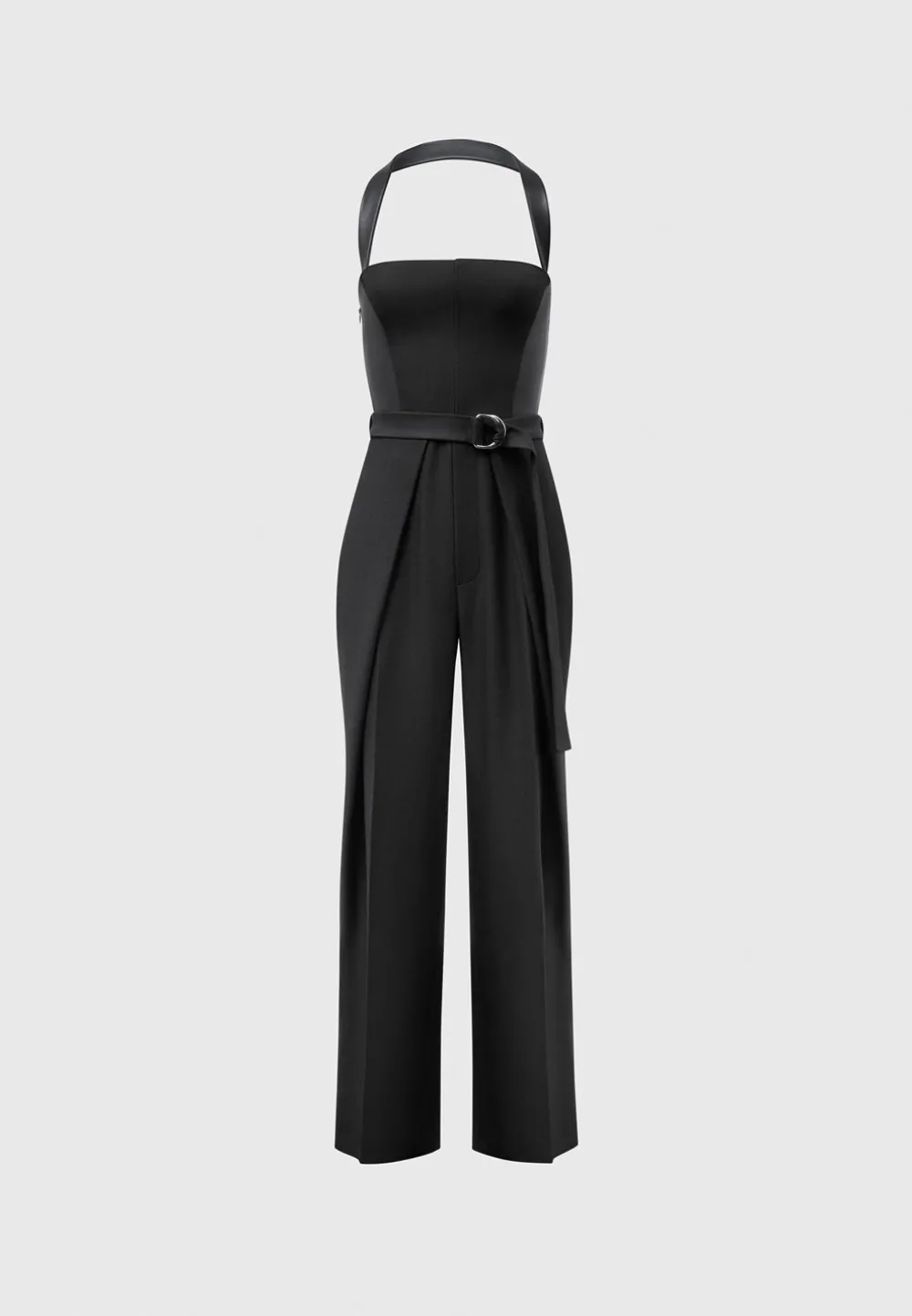 Tailored Pleat Jumpsuit With Belt