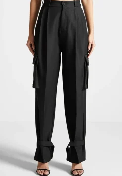 Tailored Pleated Cargo Trousers