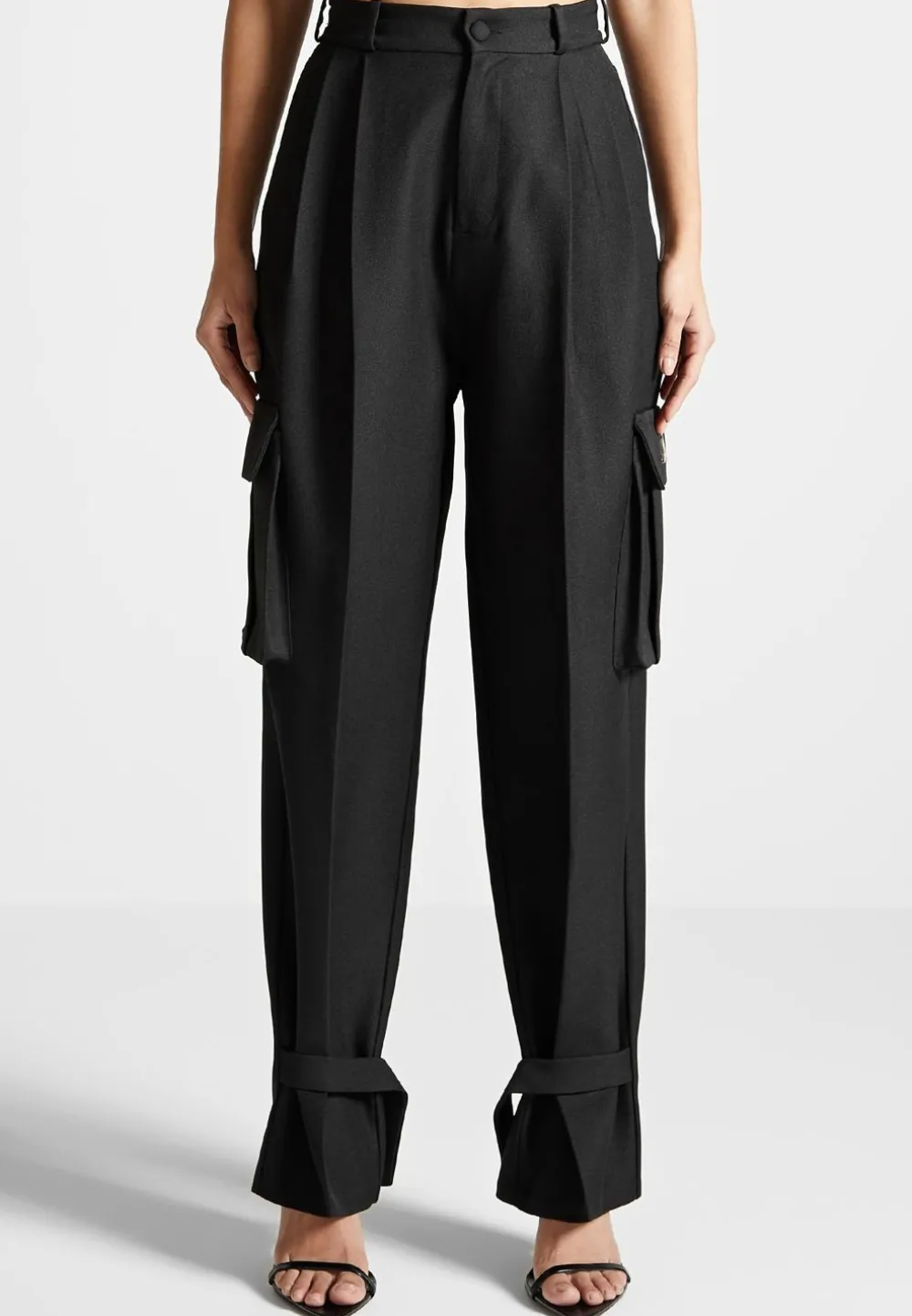 Tailored Pleated Cargo Trousers