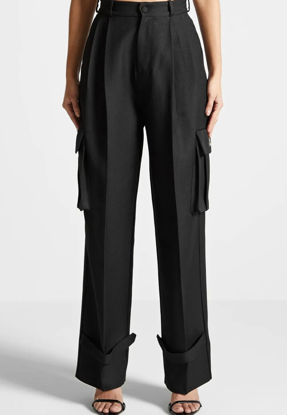Tailored Pleated Cargo Trousers