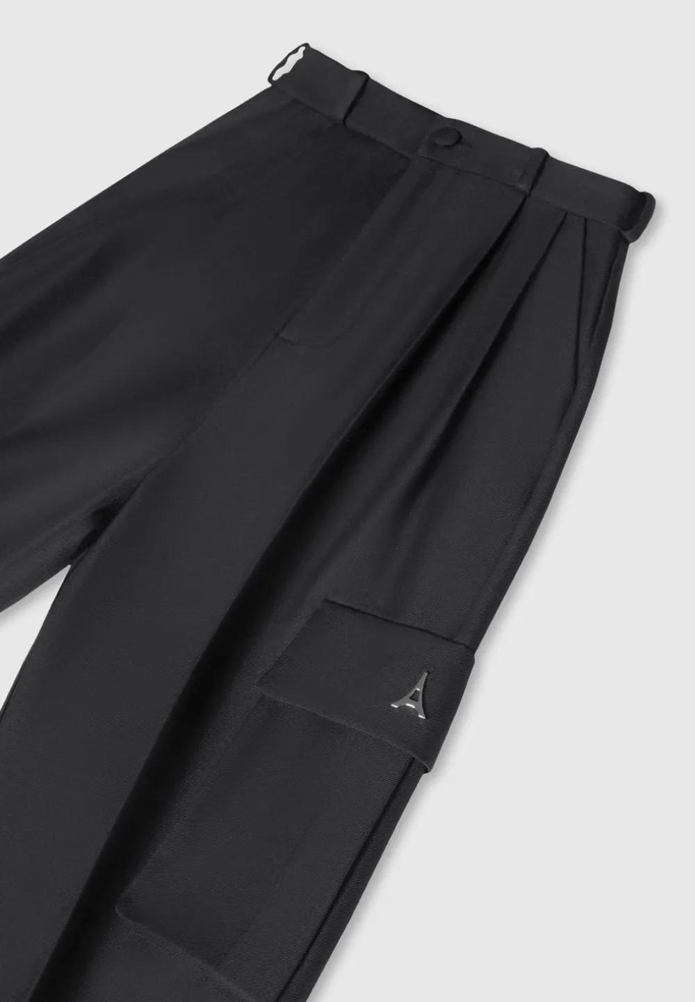 Tailored Pleated Cargo Trousers
