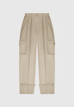 Tailored Pleated Cargo Trousers