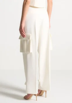 Tailored Pleated Cargo Trousers