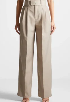 Tailored Pleated Trousers With Eiffel Belt