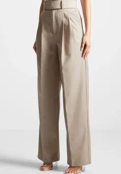 Tailored Pleated Trousers With Eiffel Belt