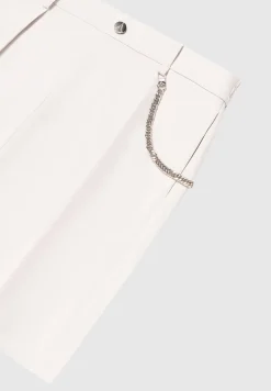 Tailored Shorts With Chain