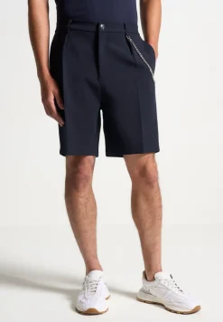 Tailored Shorts With Chain