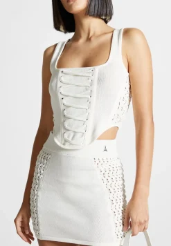 Textured Knitted Mini Skirt