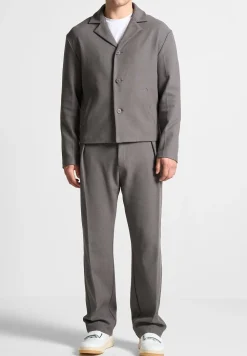 Twill Regular Trousers With Pleat