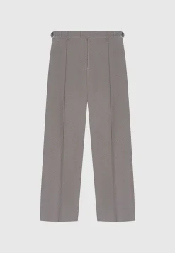 Twill Regular Trousers With Pleat