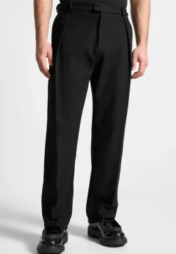 Twill Regular Trousers With Pleat