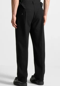 Twill Regular Trousers With Pleat