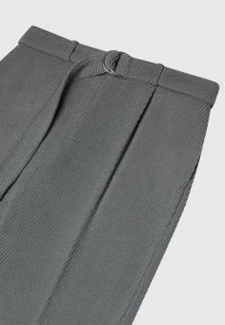 Twill Trousers With Belt