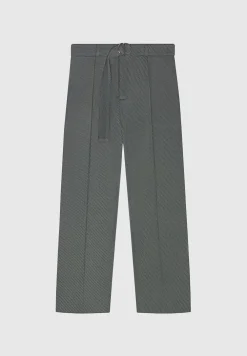 Twill Trousers With Belt
