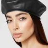 Vegan Leather Beret