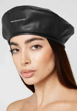 Vegan Leather Beret