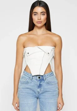 Vegan Leather Biker Corset