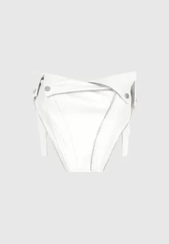 Vegan Leather Biker Corset