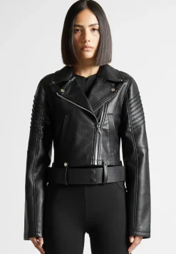 Vegan Leather Biker Jacket