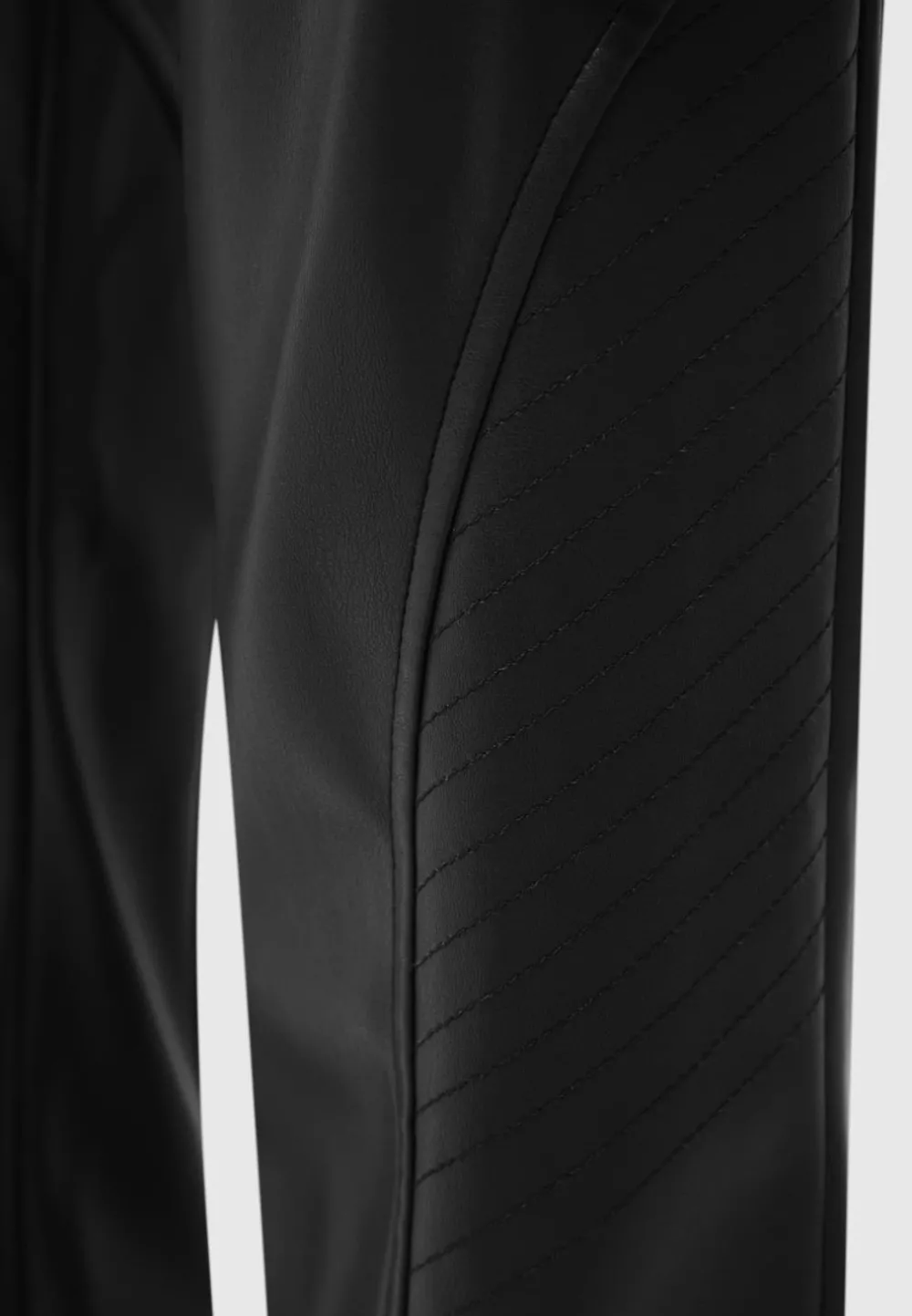 Vegan Leather Biker Trousers