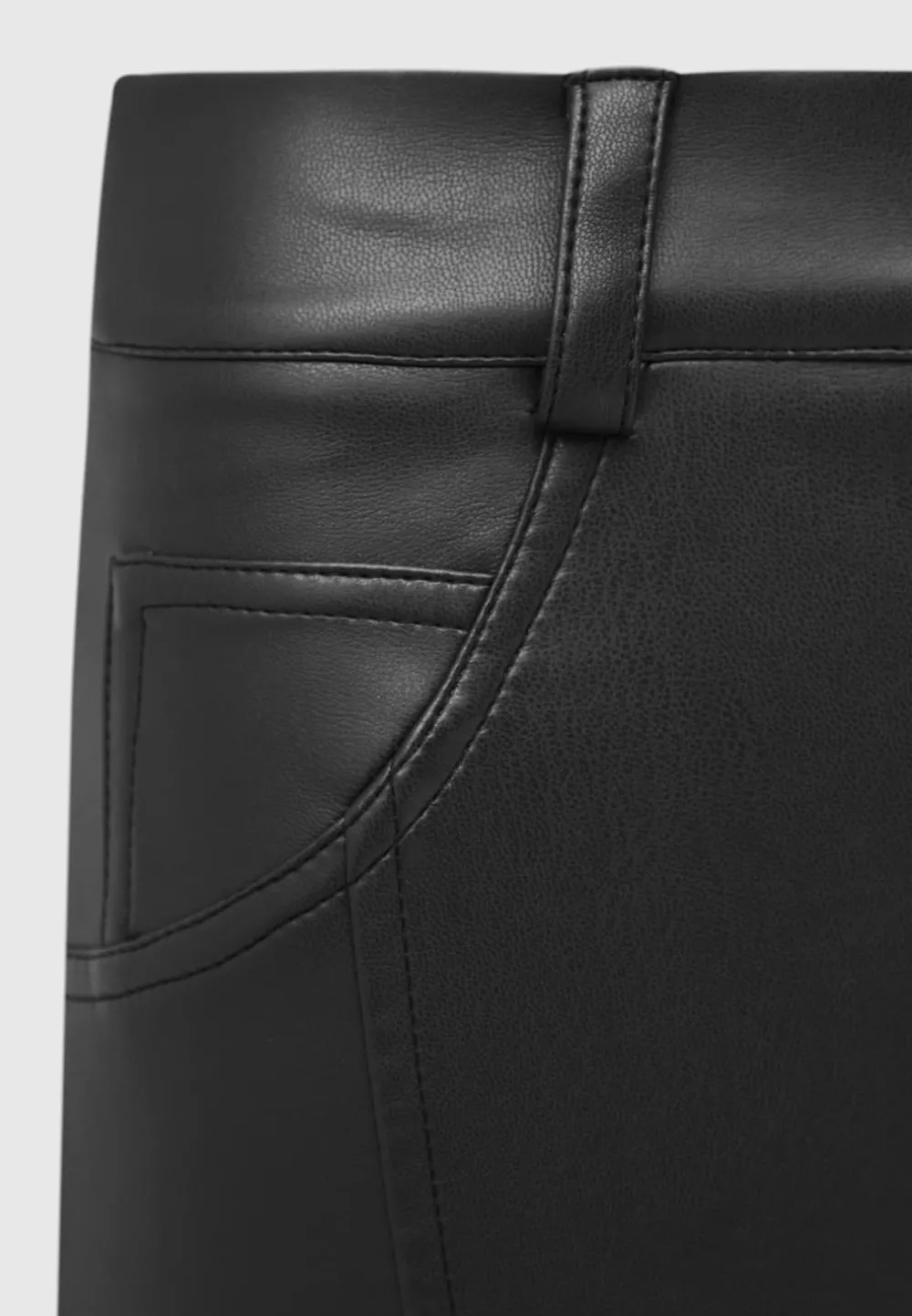 Vegan Leather Biker Trousers