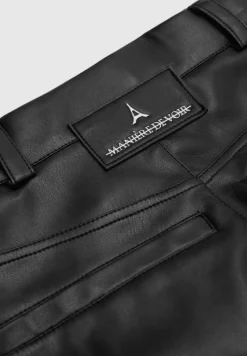 Vegan Leather Biker Trousers