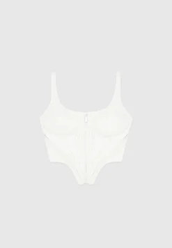 Vegan Leather Corset Top