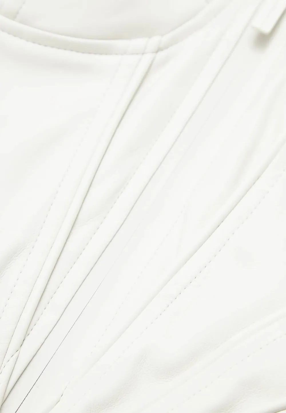 Vegan Leather Corset Top