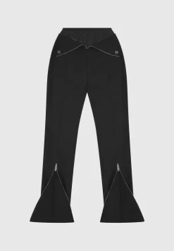 Vegan Leather Corset Zip Trousers