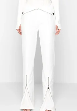 Vegan Leather Corset Zip Trousers